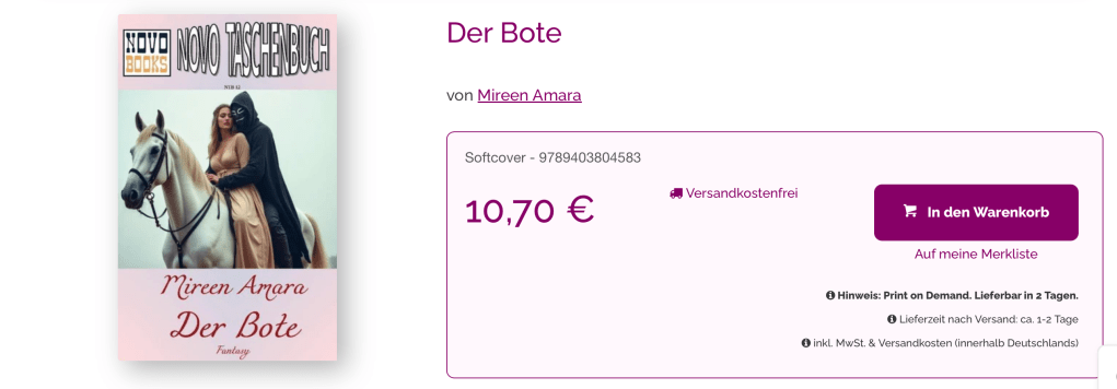 Der Bote - Kaufen in der Autorenwelt
